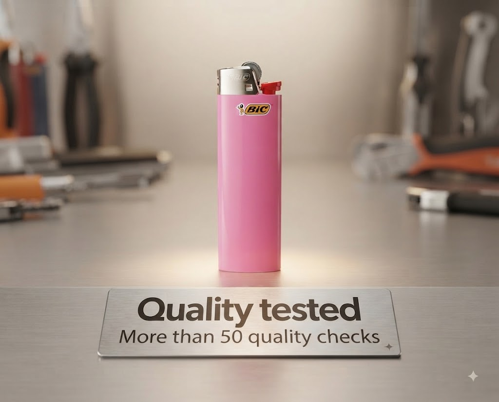 Standard size disposable lighter, quality tested and reliable